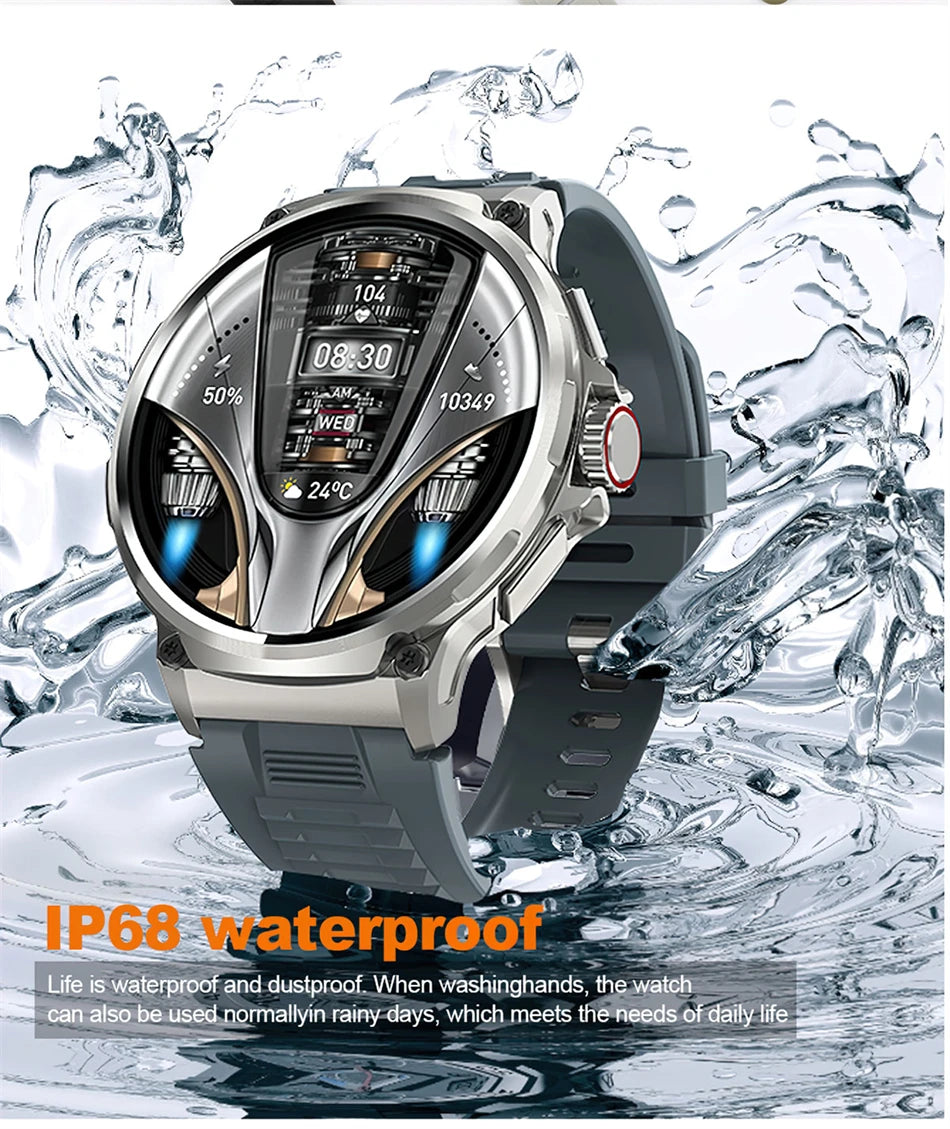 2026 New GPS Track Smart Watch Men 1.85-Inch HD AMOLED Screen 710 Mah Battery Sport Bluetooth Call Smartwatch For Android IOS