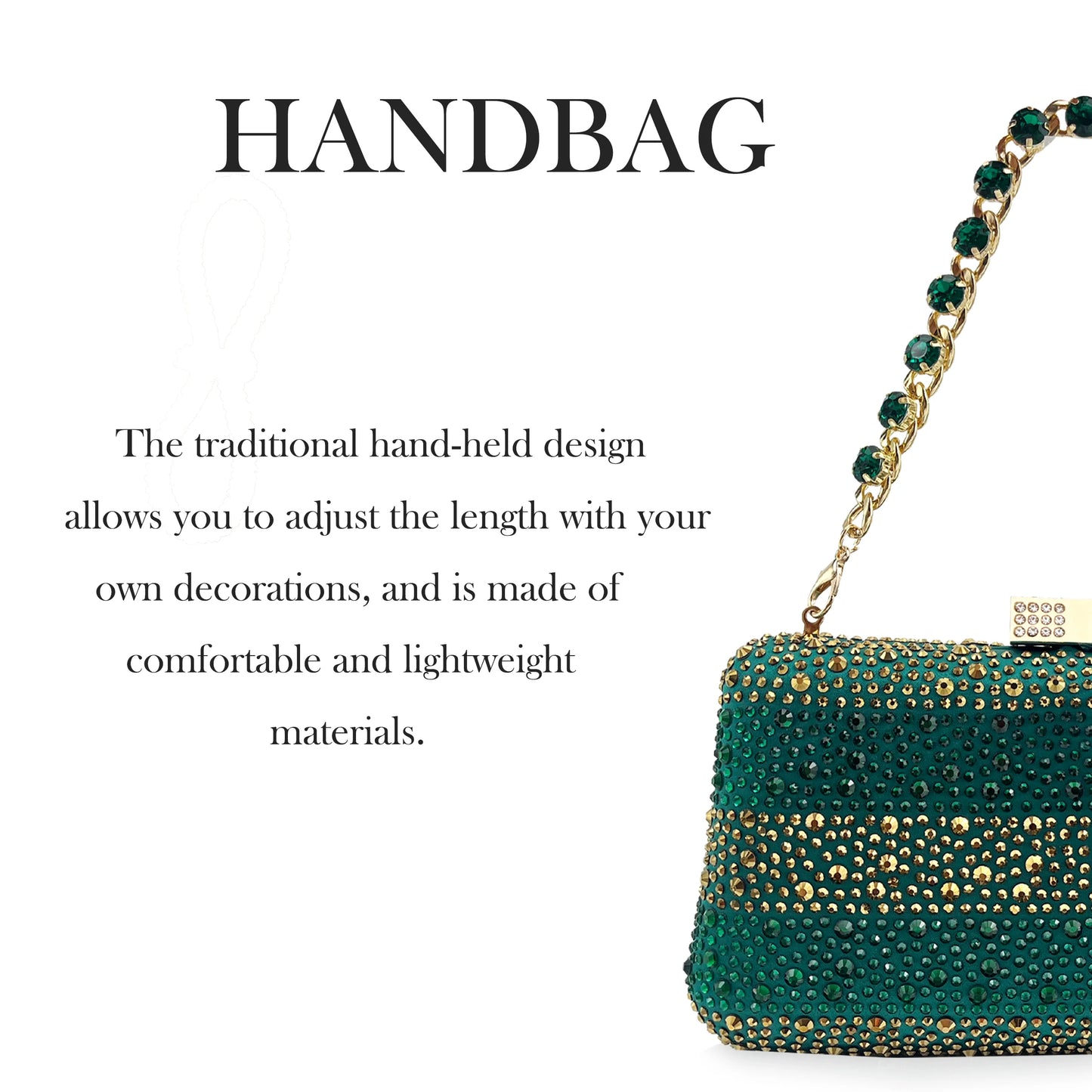 Italian Design Green Shoes And Bag Set Decorated with Rhinestone Handbag Wedding Party