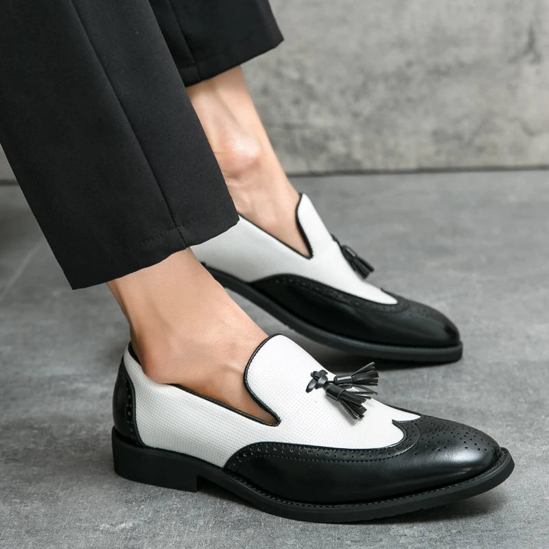 Leather Moccasins Comfortable For Wedding and Office Designer Shoes