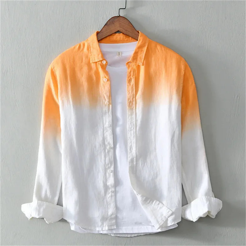 Spring and Autumn Shirt Casual Long Sleeve Collar Shirt