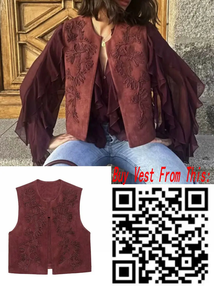 Loose Long Sleeve Layered Shirts Office Lady Vintage V-neck T