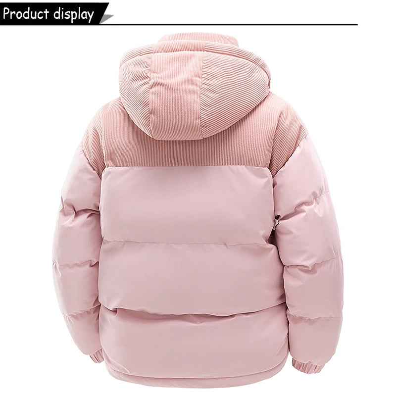 Winter  Outdoor Removable Hooded Windbreak Jacket  Warm Solid Jacket For Men