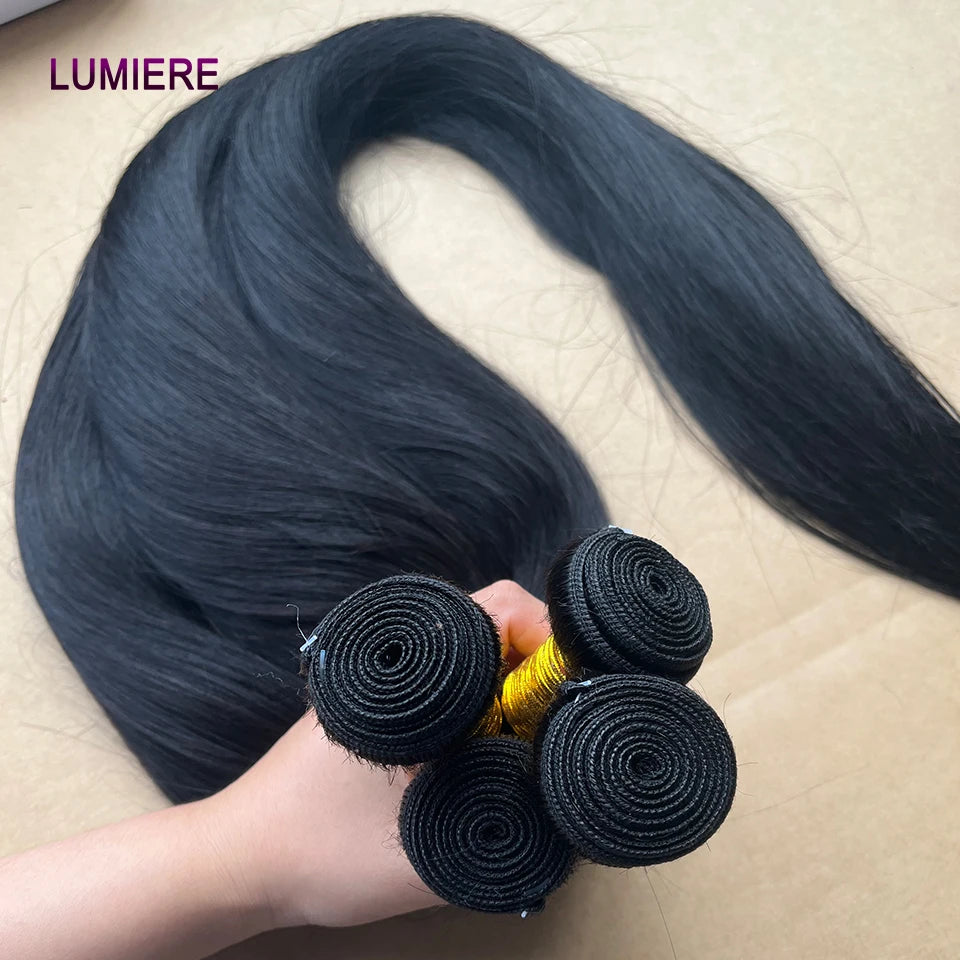 18A Double Drawn Bone Straight Human Hair Bundle 100% Virgin Human Hair Unprocessed Human Hair Extension