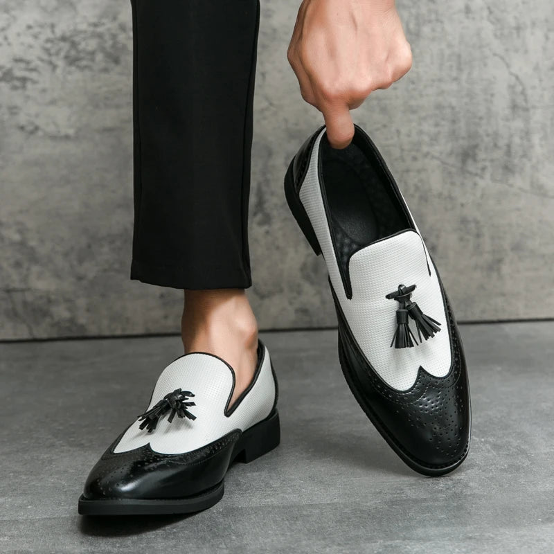 Leather Moccasins Comfortable For Wedding and Office Designer Shoes