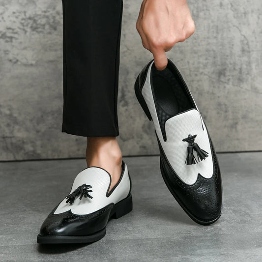 Leather Moccasins Comfortable For Wedding and Office Designer Shoes