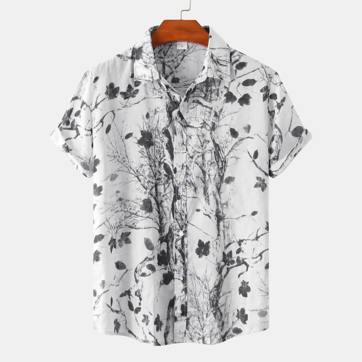Summer  Fashion Social Beach Style Men Short Sleeve