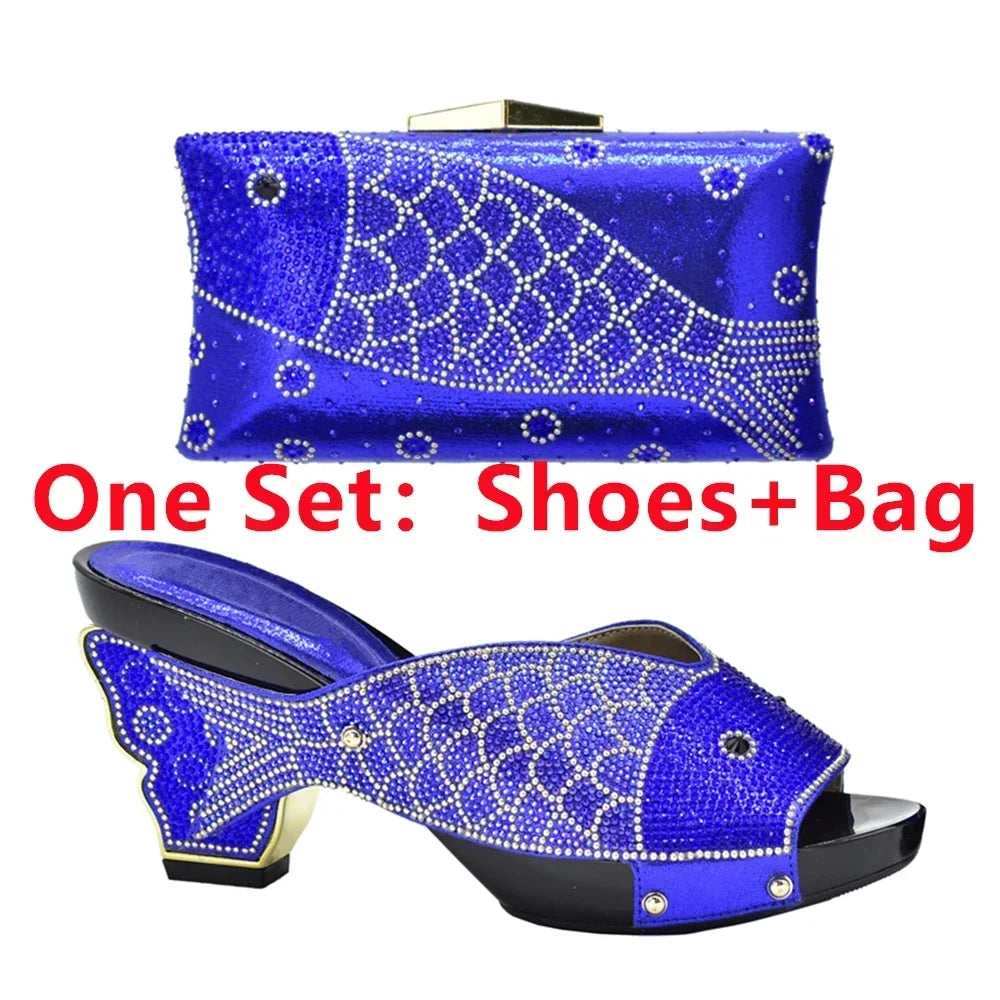Matching Shoes and Bag Set for Wedding  Women Shoes and Bag Set