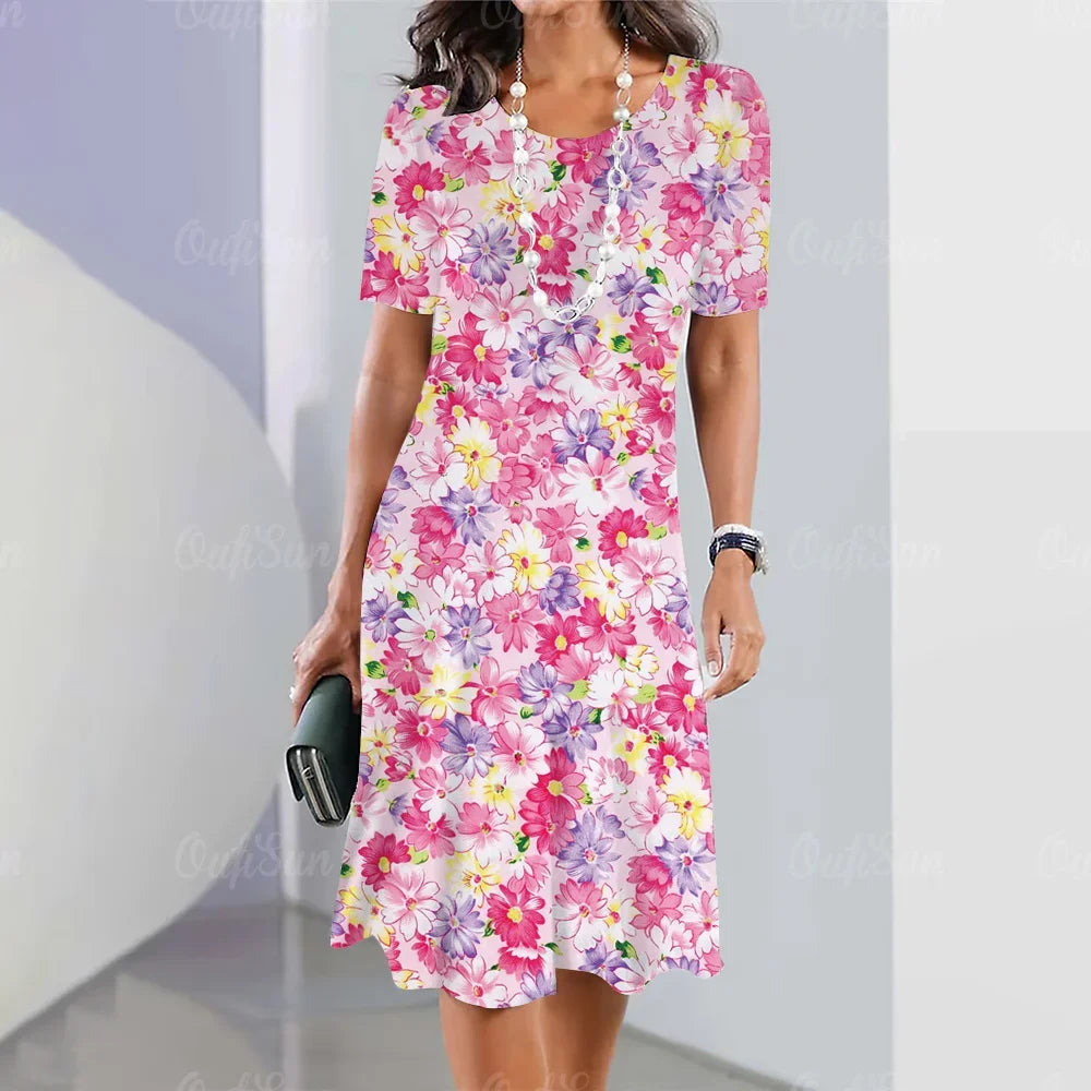 Elegant Beautiful Casual Mini  Summer Sweet Dress