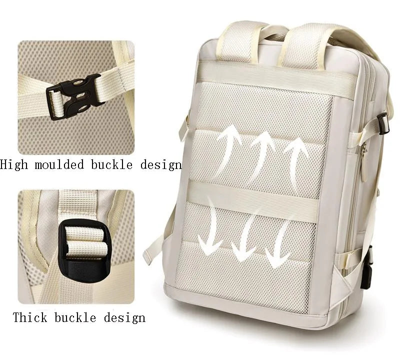 Travel Backpack 46x30x20 Cabin Waterproof And Laptop Space