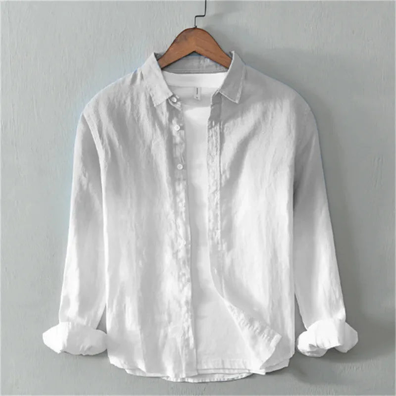 Spring and Autumn Shirt Casual Long Sleeve Collar Shirt