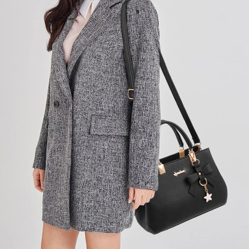 Luxury Designer Handbags Female Bags Plum Bowknot Sweet Messenger Crossbody Bag
