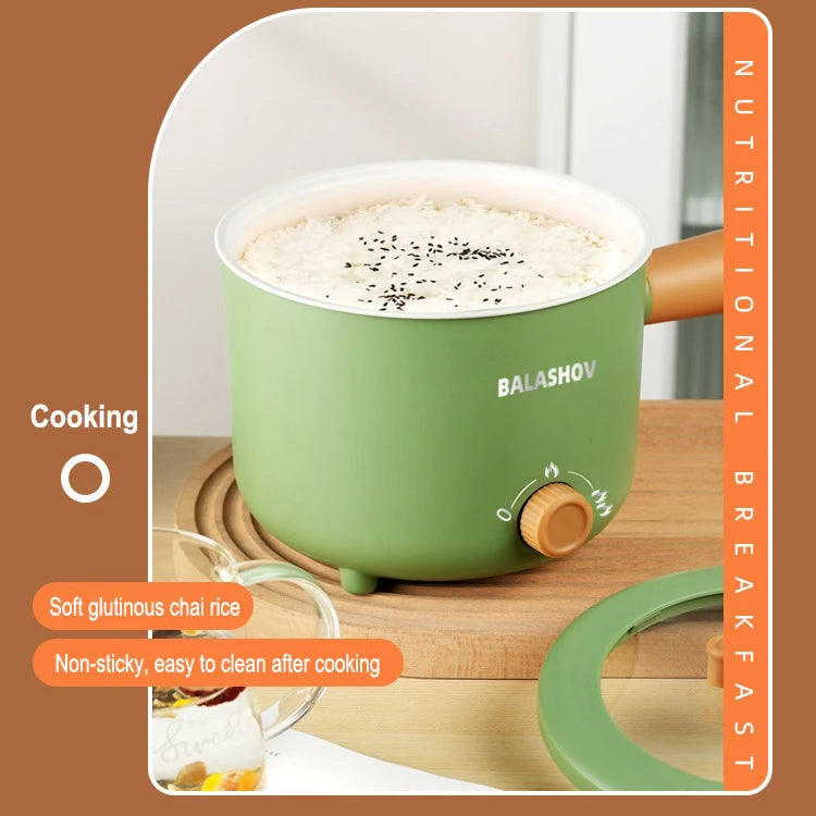 Mini Electric Cooker Multi-functional Cooking Pot Non-stick Frying Pan Ramen Dormitory Small Electric Hot Pot Cooker 220V
