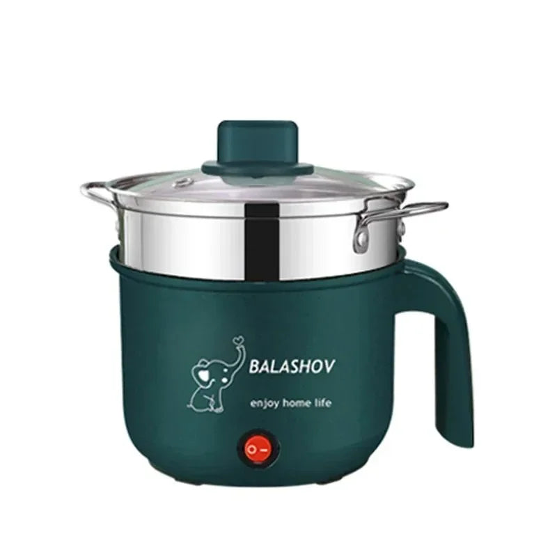 Mini Electric Cooker Non-stick Cooking 1-2 People Double Hot Pot steamer Hot Pot Multifunction Electric Cooker for Home 220V EU
