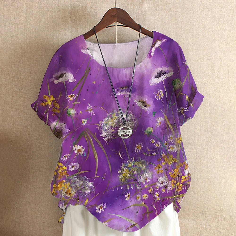 Tops Fashion Pullover Ladies Tees For Summer