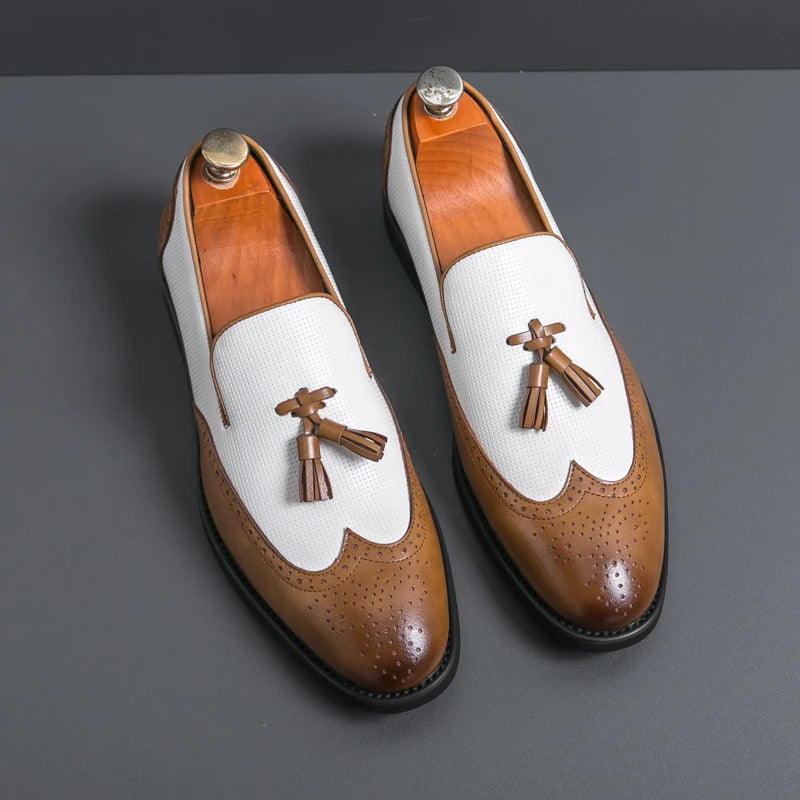 Leather Moccasins Comfortable For Wedding and Office Designer Shoes