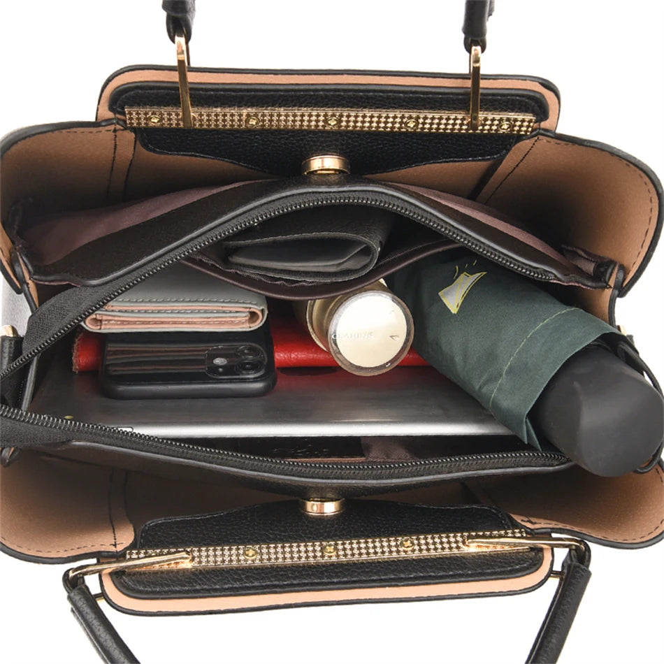 Shoulder Crossbody Sac Ladies Large Capacity Leather Handbags