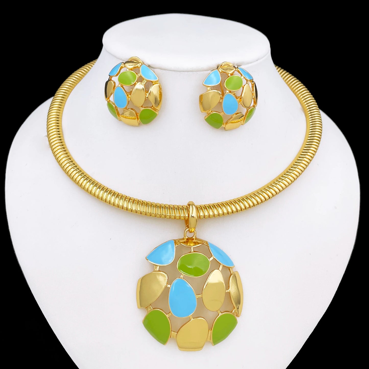 Necklace  Pendant And Earrings 3pcs Jewelry Set