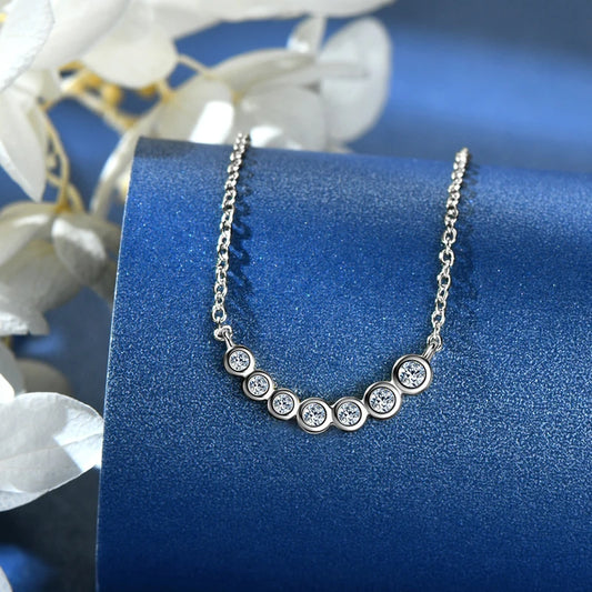 Pendant Silver Necklaces Sparkling Chains 