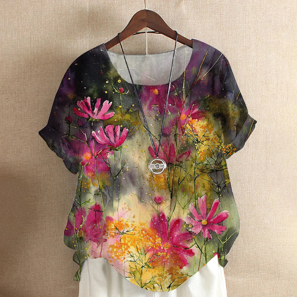 Tops Fashion Pullover Ladies Tees For Summer