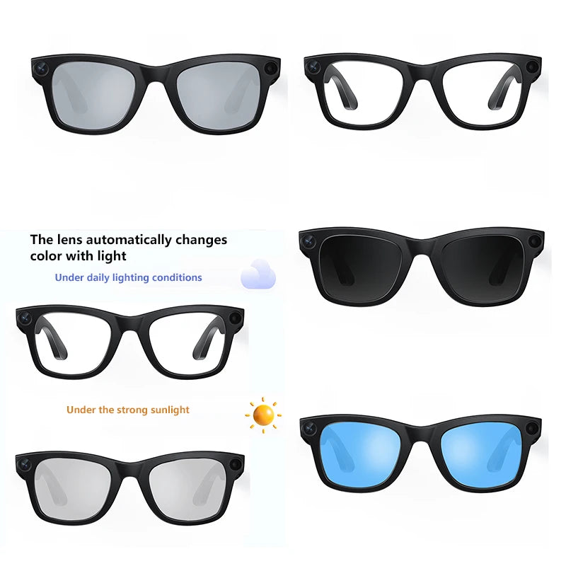 G300 Smart AI Glasses 800W pixel AI Shooting Camera HD Photo Video Voice Call Translation Waterproof Bluetooth Glasses