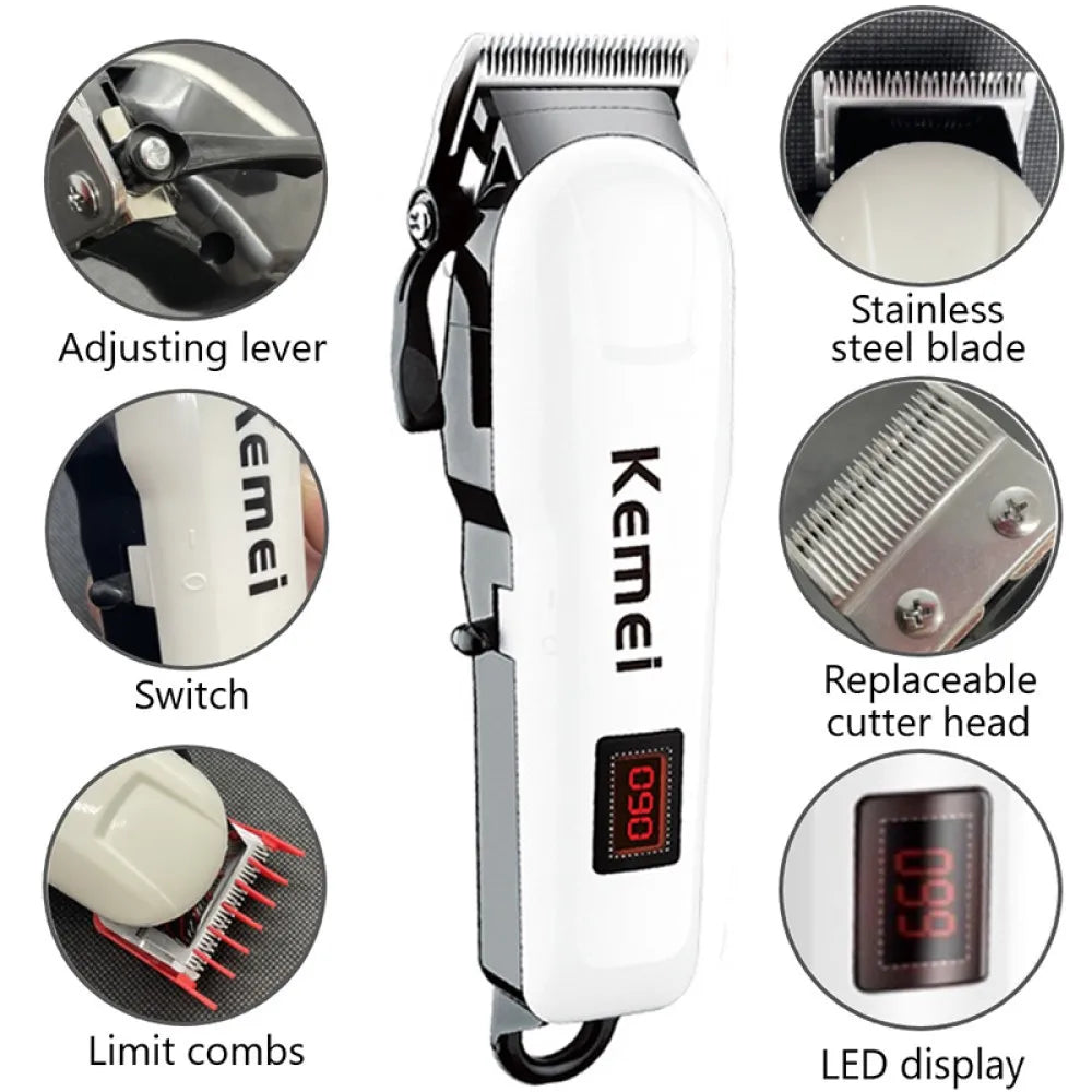 Electric Hair Clipper Hair Cut Maching Wireless Trimmer men Professional Clipper Machine Rechargeable Hair Cut