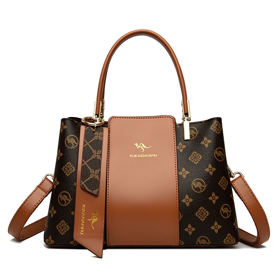 Luxury Leather  Handbag Large Capacity and Soft
