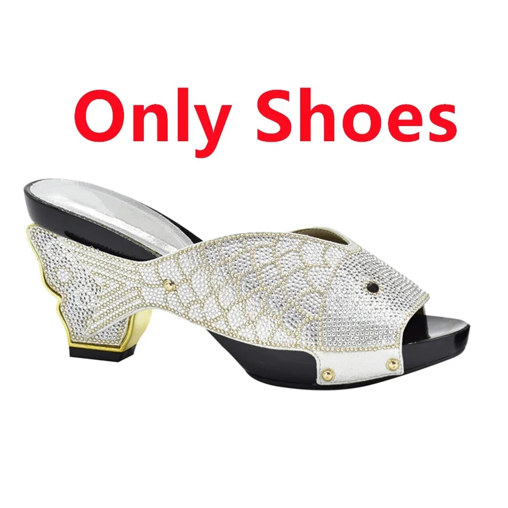 Matching Shoes and Bag Set for Wedding  Women Shoes and Bag Set