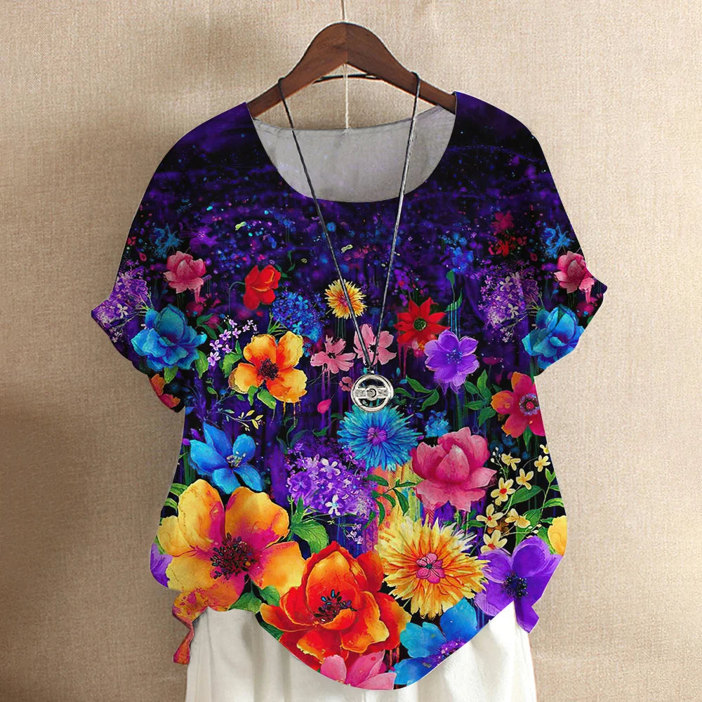 Tops Fashion Pullover Ladies Tees For Summer