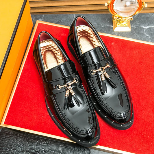 Loafers Tassel Fashion  Leather Casual Shoes for Men