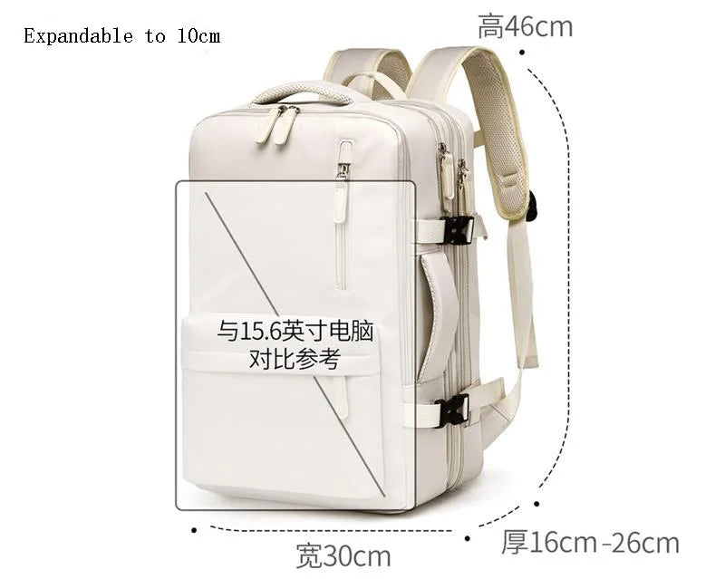 Travel Backpack 46x30x20 Cabin Waterproof And Laptop Space