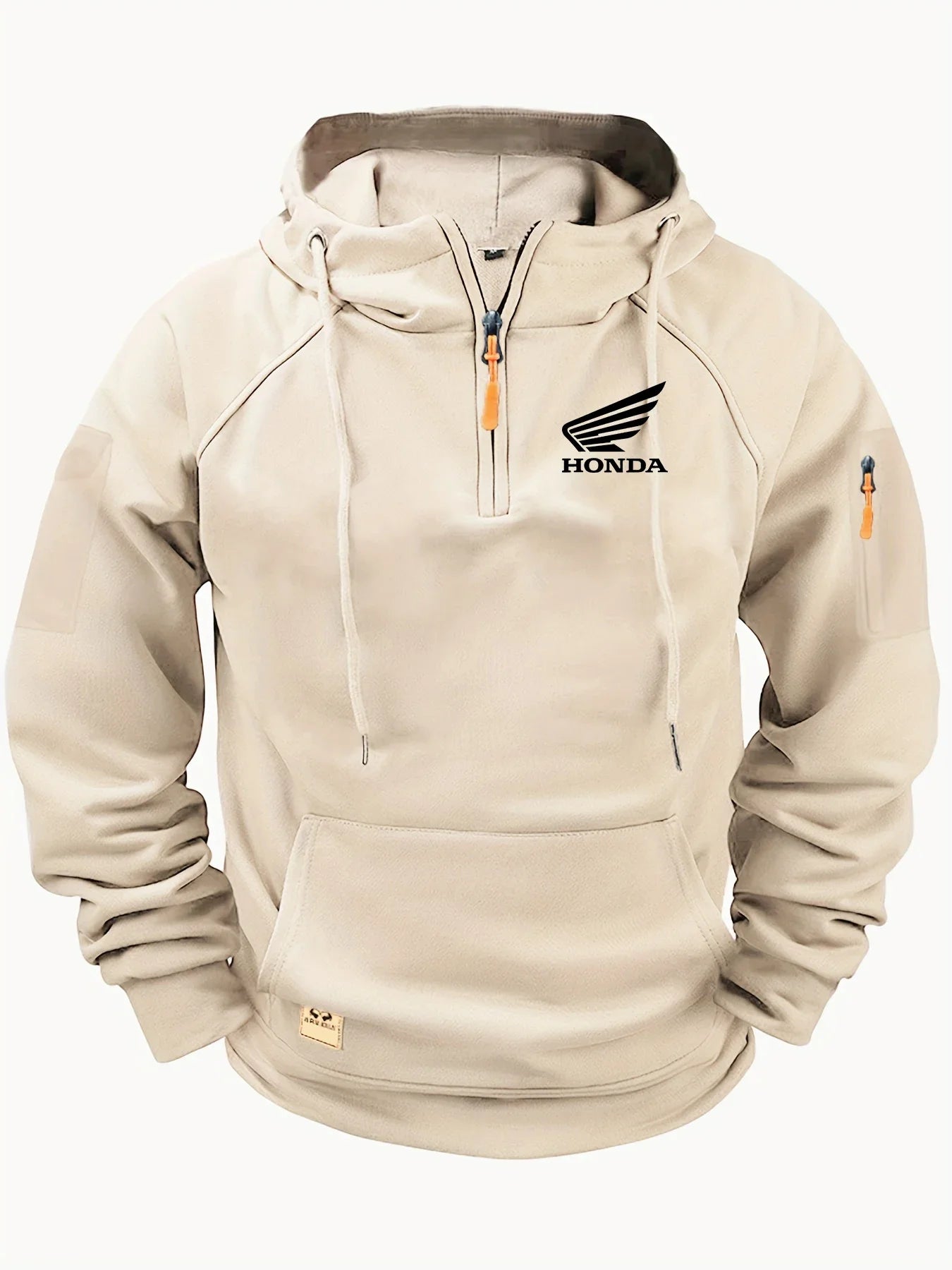 New Honda Racing Team Outdoor Cycling Fashion Street Half Zip Hoodie For Men