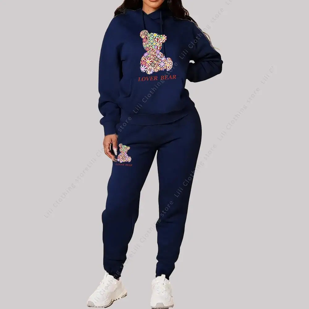 Women's Sets Hoodies  Outfits Sportswear Trend Ladies Tracksuit