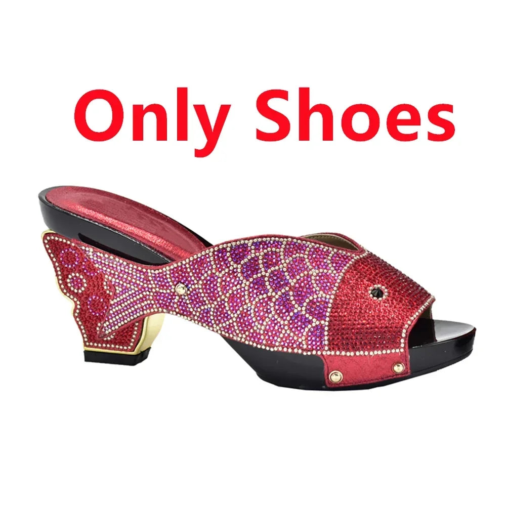 Matching Shoes and Bag Set for Wedding  Women Shoes and Bag Set