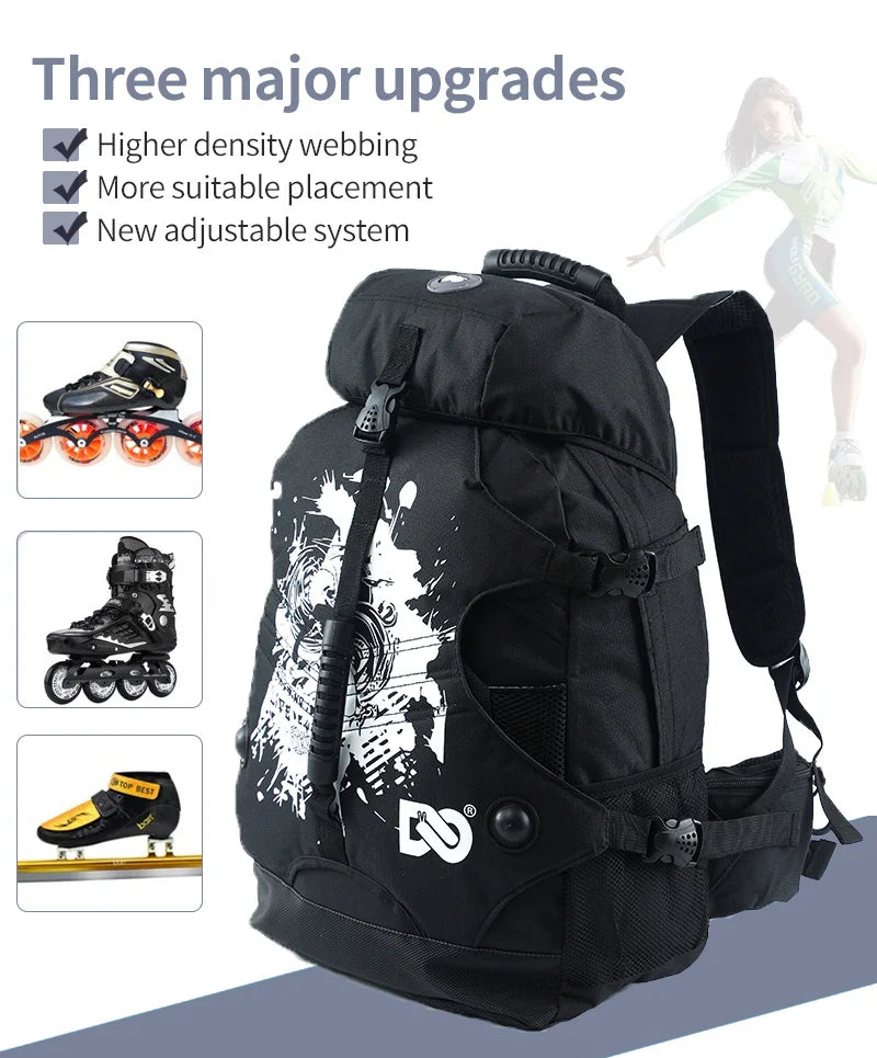 Fashion Outdoor Bags Unisex Professional Roller Skates Backpack