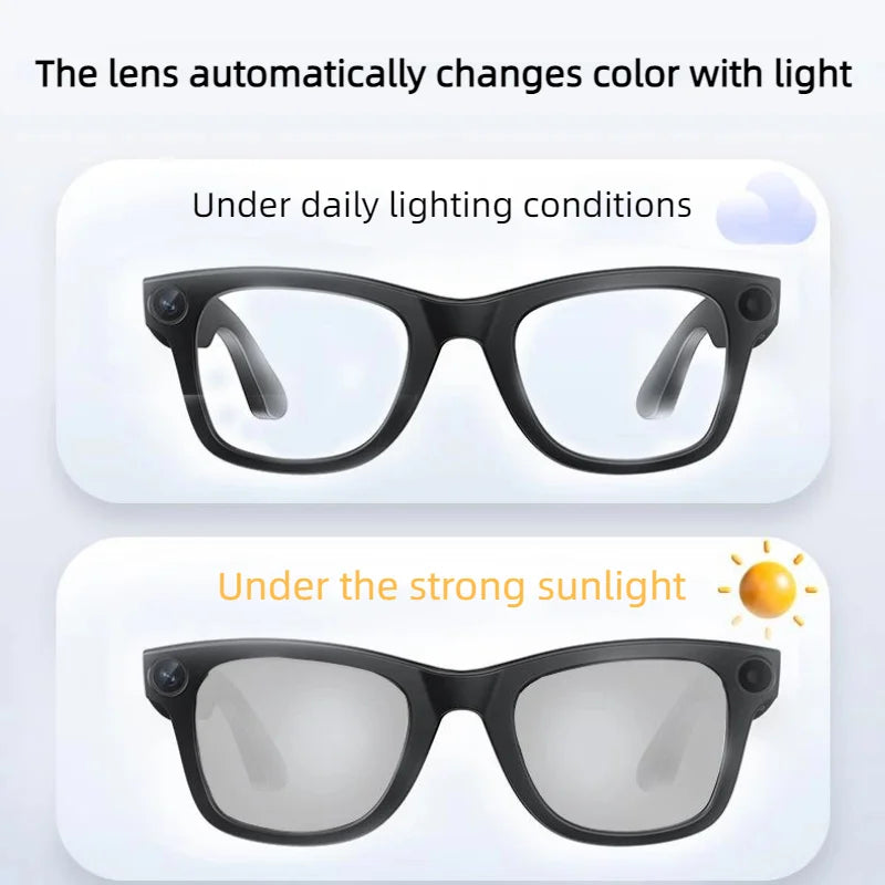 800w Pixel Smart Glasses With Ai Camera For High-definition Photography Video Recording Voice Calls And Translation