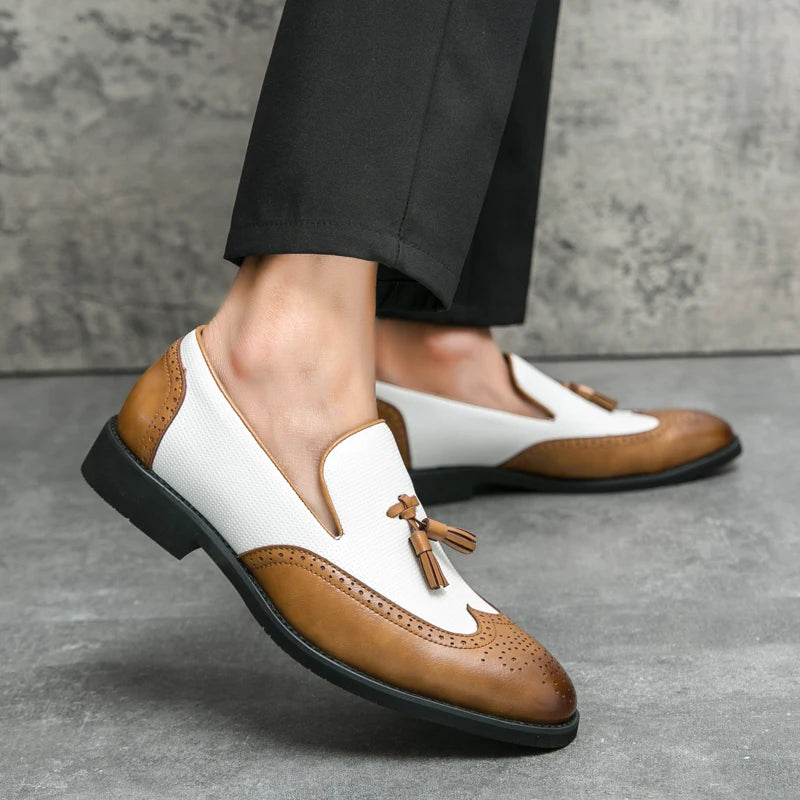Leather Moccasins Comfortable For Wedding and Office Designer Shoes