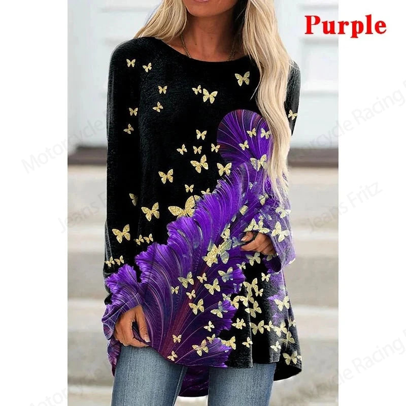 Lady Long Sleeve T shirt Breathable Tshirt