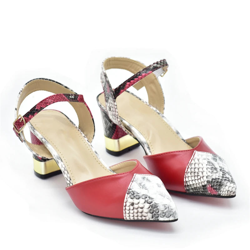 Fashion Leopard Shoes and Bag Set Wedding Pumps for Women Bride Shoes and Bag for Party Wedding