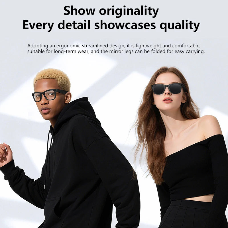 G300 Smart AI Glasses 1200W pixel AI Shooting Camera HD Photo Video Voice Call Translation Waterproof Bluetooth ChatGPT