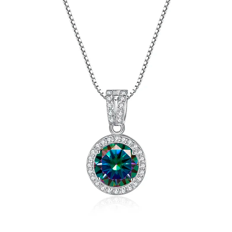 Moissanite Diamond Pendant Necklaces Luxury Chain