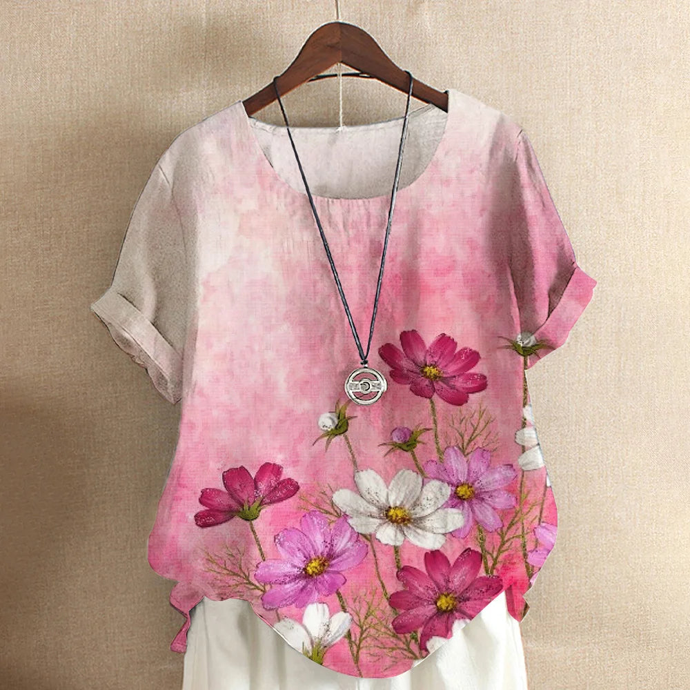 Tops Fashion Pullover Ladies Tees For Summer