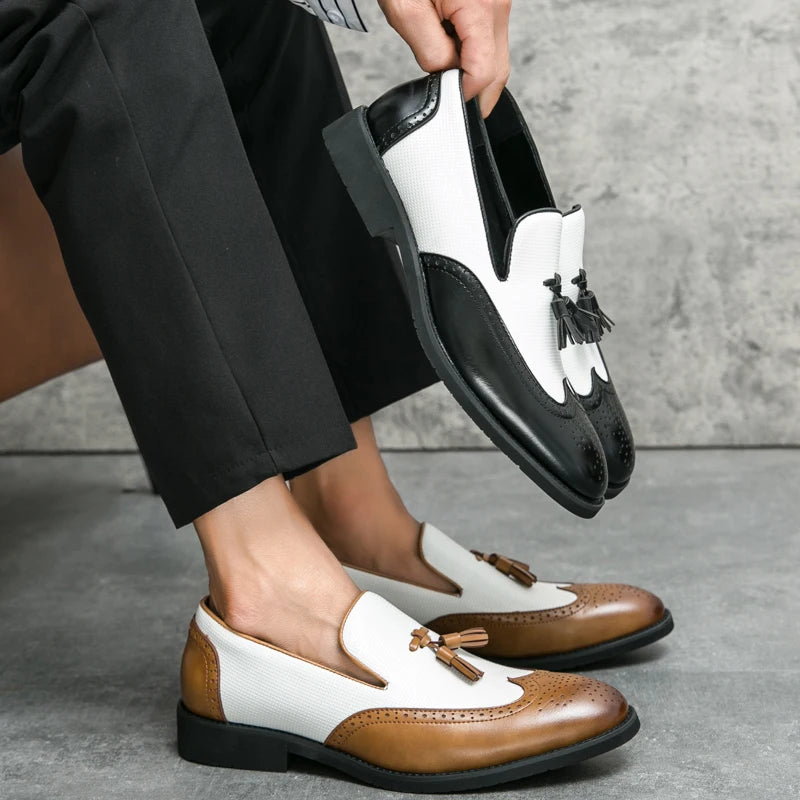 Leather Moccasins Comfortable For Wedding and Office Designer Shoes