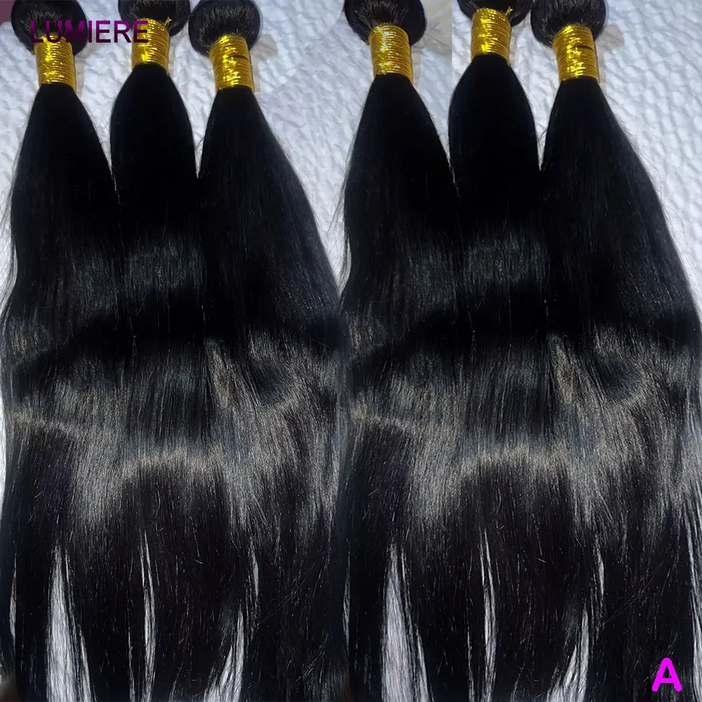 18A Double Drawn Bone Straight Human Hair Bundle 100% Virgin Human Hair Unprocessed Human Hair Extension