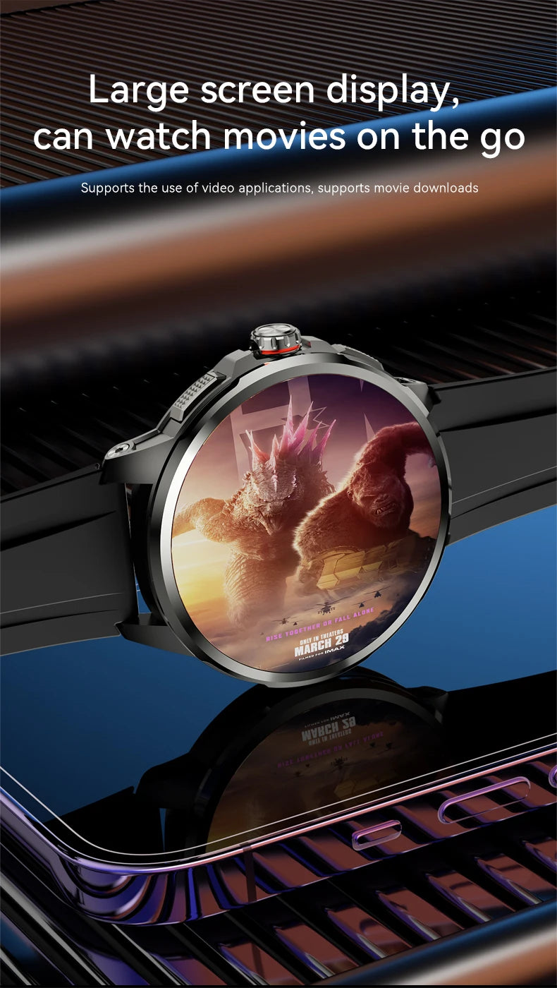 5G/4G Full Netcom 8GB+128GB RAM Smart Watch 1.95 inch 2100mah Battery 900W Camera GPS WIFI Google APPS Smartwatch