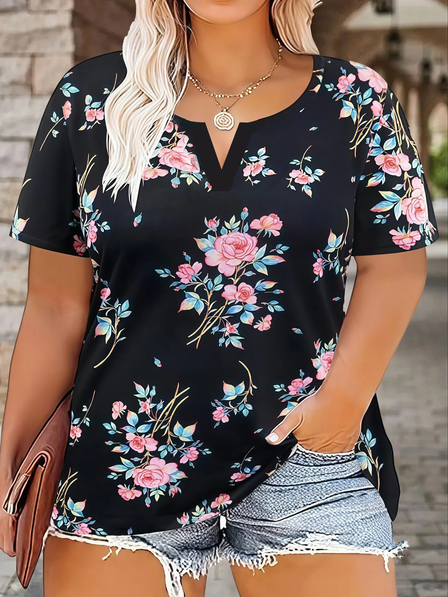 Leopard  Print Short Sleeve T-Shirt