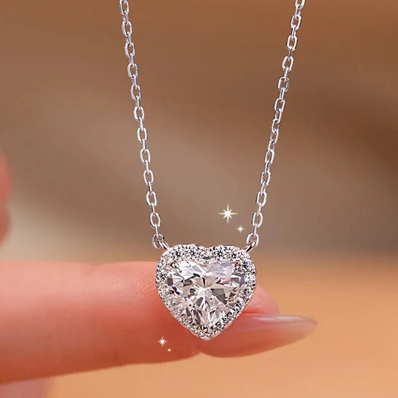 Classic Crown Silver Necklace for Women