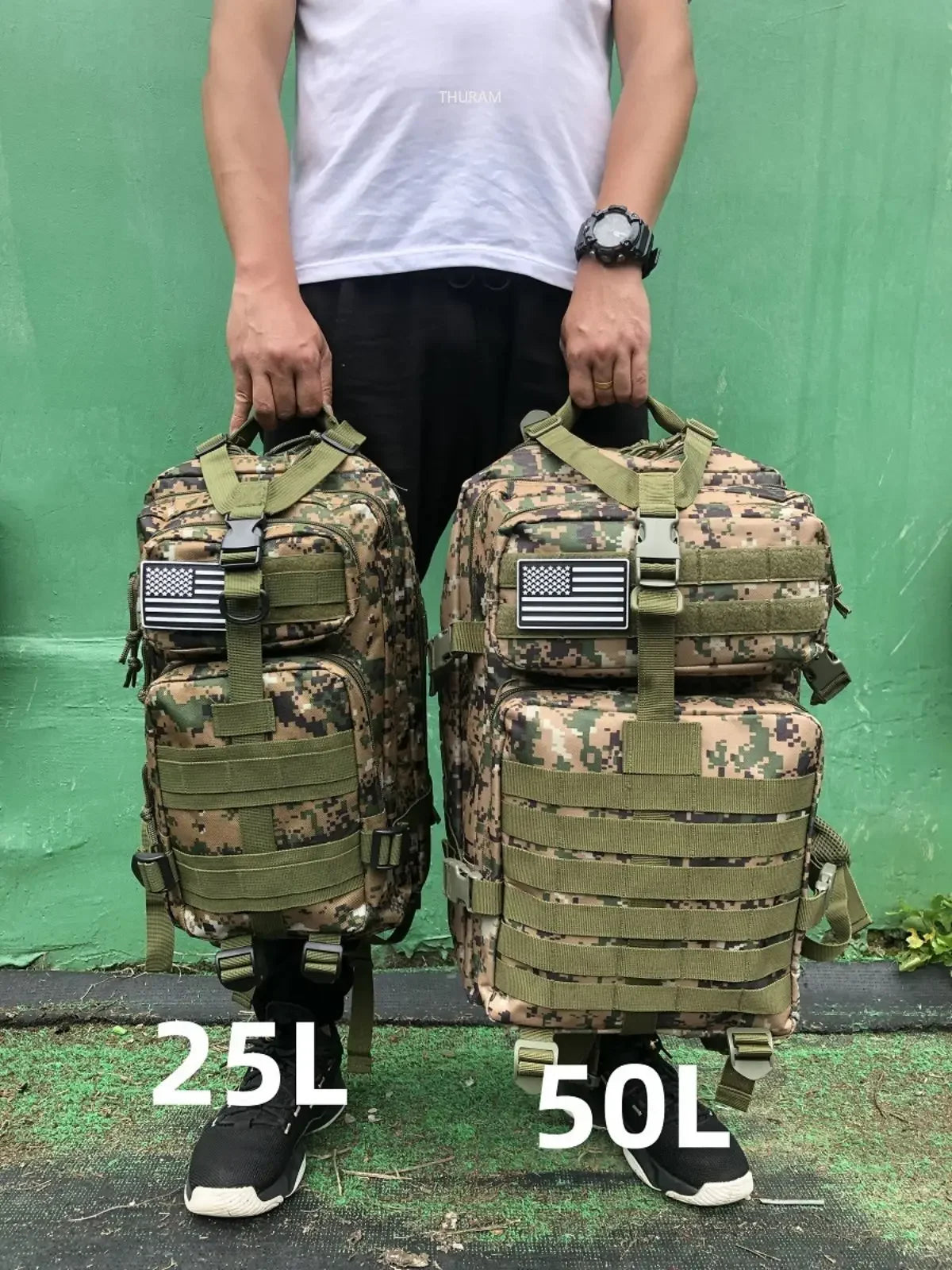 Tactical Sports Trekking Fishing Hunting Camping Hiking Bag Backpack Outdoor