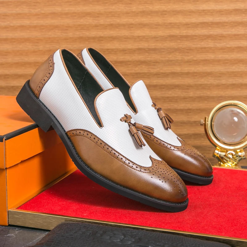 Leather Moccasins Comfortable For Wedding and Office Designer Shoes
