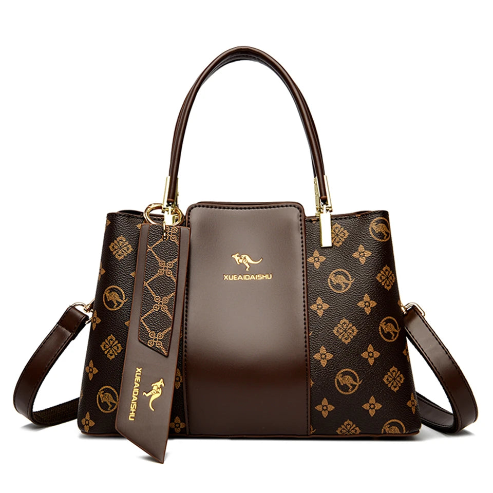 Luxury Leather  Handbag Large Capacity and Soft