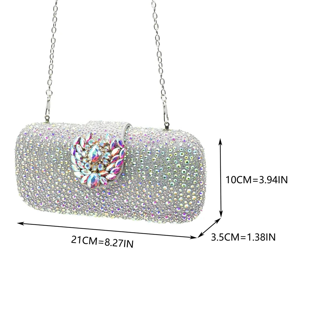 Luxury Designer Silver Italian Matching Shoes and Bag Set